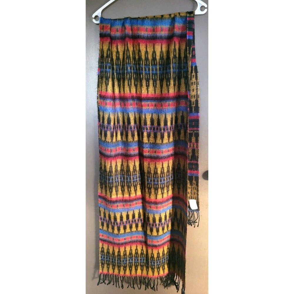 Southwestern Scarf Shaw Wrap 20" x 80" + Fringe El Paso Saddleblanket Co